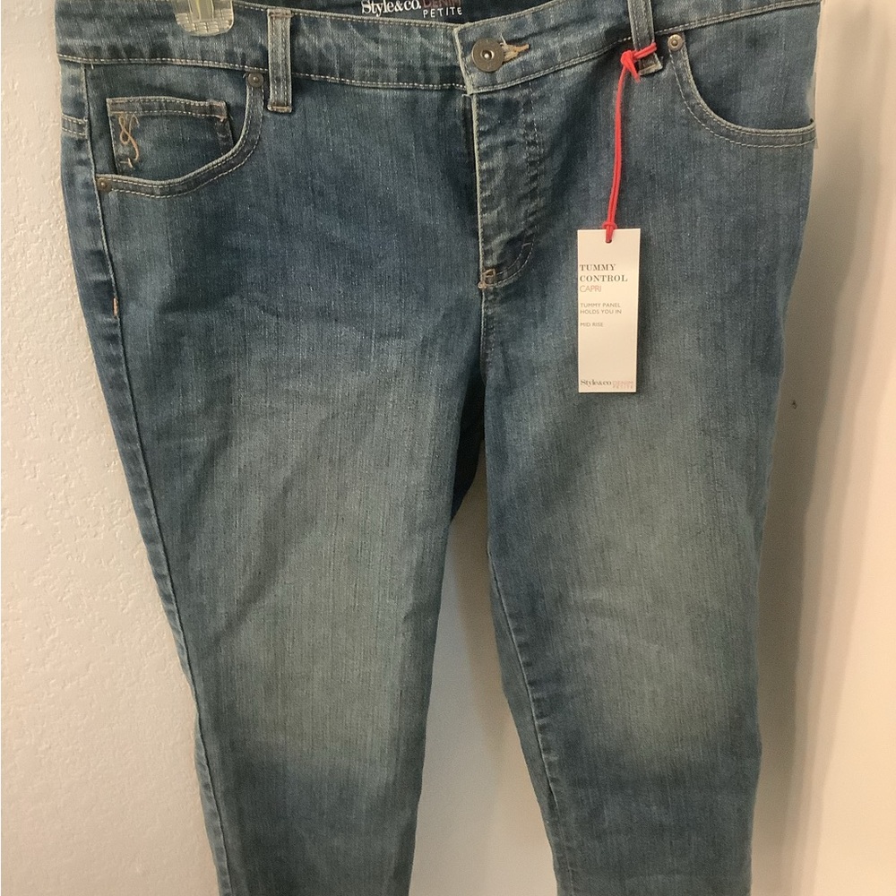 Denim Blue Women's Capris